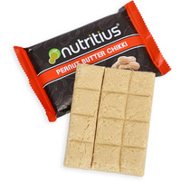 Nutritius Peanut Butter Chikki, (Pack Of 6) | Peanut | No Preservative Colour Or Flavours, 120Gram