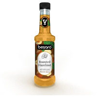 BEVARO Roasted Hazelnut Syrup, 300 ml, Flavoured Hazelnut Syrup for Coffee, Shakes, Hot Brew, Cold Brew, Mocktails, Beverages And Desserts