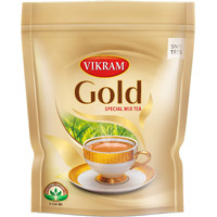 VIKRAM Gold Special Mix Tea | Blended With 5 Unique Types Of Leaves From Upper Assam And Enriched With Orthodox Tea Leaves | Rich & Aromatic Chai | Black Tea - 1Kg Pouch