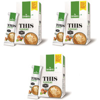 Continental This Hazelnut 3 In 1 Premix Flavoured Coffee Powder 132Gram Box(22G*6 Sachets)(Pack Of 3)