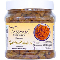 TASSYAM Fresh Golden Raisins Healthy Juicy Jumbo Indian Kishmish Jar, 7Kg (10X 700G)