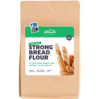 Raw Himalayas Strong Bread Flour (10 Kg), Unbleached | Artisan Breads | Sourdoughs | Baguettes | Focaccia | Brioche Buns | Bagels | High Protein | Himalayan flour