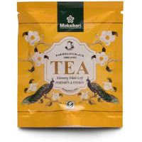 Makaibari Biodegradable Organic Fuso Pyramid Black Tea Bag Darjeeling Black Tea Organic | Usda Certified Premium Tea | Anti-Oxidants, Immunity Booster | 100% Organic | 50 Tea Bags 100 Gm