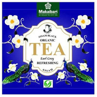 Makaibari Biodegradable Organic Fuso Pyramid Tea Bag Earl Grey | Usda Certified Tea | Anti-Oxidants, Immunity Booster | 100% Organic | 50 Tea Bags, Black Tea, 220 Gram