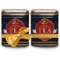 Makaibari Smoky Mountain, Roasted Darjeeling Loose-Leaf Black Tea, 100 Grams Whole Leaf Tin Caddy (Pack of 2) | 100% Darjeeling Long Leaf Tea | Darjeeling Black Tea