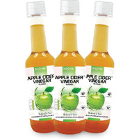 NutroVally Apple Cider Vinegar for Weight Loss | Natural Himalayan Apples | Digestion Booster Filtered ACV (500 ml (Pack of 3))
