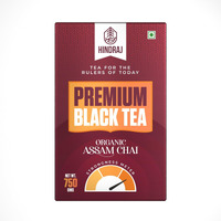 HINDRAJ Premium Black Tea - Organic & Classic Kadak Chai with Rich Aroma & Strong Flavor | Authentic Handpicked Tea Blend with Assam Loose Leaves | 750 gm