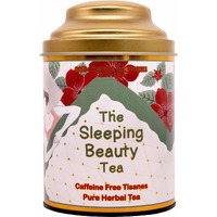 SAN-CHA Tea Boutique, Sleeping Beauty Tea,(30+Cups) Sleep Tea, Bedtime Tea, Caffeine Free Herbal Tea, Real Vanilla, Lavender Flowers, Rose Flowers & Chamomile Flower Tea, Best Night Time Tea - 30 Gram