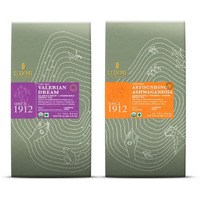LUXMI Estates - De-Stress Variety Tea Pack (2 Pack) - With Ashwagandha Tea, Valerian Root Tea | De-Stress, Evening Time, Comforting Teas - Caffeine Free - 50 Organic Herbal Tea Bags, 100 Gm
