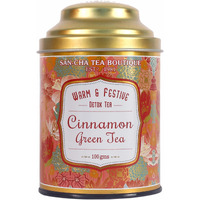 SAN-CHA Tea Boutique Cinnamon Green Tea | All Natural | Immunity Boosting Tea |(100+Cups) Loose Tea Leaf |Real Spice Blend, |100% Rainforest Alliance Certified|Weight Watchers Tea, 1 grams