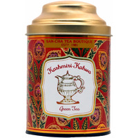 SAN-CHA Tea Boutique Kashmiri Kahwah Tea(75+Cups) 100% Rainforest Alliance Certified Real Spices, Desi Kahwa, Detox Loose Leaves Green Tea, 1 Grams, Pack Of 1