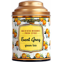SAN-CHA Tea Boutique Earl Grey (Bergamot) Green Tea (100 Cupsx3), Rich In Antioxidants, Made With Natural Bergamot Oil, 100% Rainforest Alliance Certified, Green Tea Immunity, Loose Leaves - 210 Gm