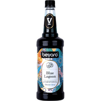 Bevaro Blue Lagoon Syrup, 1000 ml Refreshing Gourmet Syrup for Cocktails, Mocktails, Mixers, Ice crushers And other Beverages