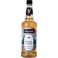 Bevaro French Vanilla syrup |Coffee And Dessert Syrup| Suitable For Hot Coffee,Cold coffee, Shakes and Desserts Add-ons, 1000 ml