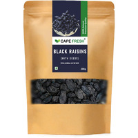 Cape Fresh Black Raisins With Seed 200g | Natural pure Raisins