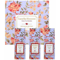 SAN-CHA Tea Boutique| Camellia Blossom Gift Tea Selection| Lavender, Wild Rose & Chamomile Green Tea (450Cups+)| Loose Leaf Tea, Tea Assortment| Tea Variety Pack| Tea Sampler, 50 Gm
