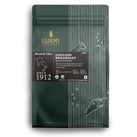 LUXMI Estates English Breakfast Tea 50 Tea Bags (100 Gm) Pack | A Tale Of Two Estates | Certified Organic Black Tea Leaf | Smooth, Flavorful, Robust, Caffeinated | Darjeeling & Assam Tea