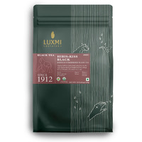Luxmi Estates Hibiscus Black Tea 50 Tea Bags (100gm)| USDA Certified Organic Hibiscus Strawberry Black Tea|Lemongrass, Spearmint|Herbal| 50 Cups Bulk Pack