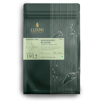 LUXMI Estates Midnight Bloom Jasmine Green Loose Leaf Tea 50 Tea Bags (100 Gm) Pack | Certified Usda Organic Green Tea | With Organic Jasmine Buds | Darjeeling Green Tea| | (50 Cups Bulk Pack)