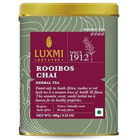 Luxmi Estates Rooibos Chai Herbal Tea 100gm Tin Caddy | Certified Organic Tea | Caffeine-Free | 50 Cups