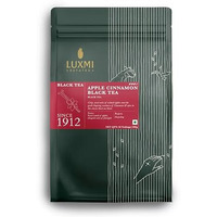 LUXMI Estates Apple Cinnamon Black Tea 50 Tea Bags (100 Gram) Pack | Usda Certified Premium Black Tea | Anti-Oxidants, Immunity Booster | 50 Cups Bulk Pack