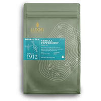 Luxmi Estates Vanilla Peppermint Herbal Tea 50 Tea Bags - 1g each (50g) Pack | USDA Certified Organic Herbal Tea | Caffeine-Free | 50 Cups Bulk Pack