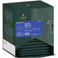 Luxmi Estates Blue Hills Black Tea Blend 15 Tea Bags Pack | Organic Black CTC Tea | Jodhpur Blend | Best For Milk Tea | Premium CTC Blended Tea With Leaf | Strong Assam Flavour | 100% Natural