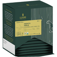 LUXMI Estates Minty Mile Chamomile Mint Green Tea 15 Tea Bags (30 Gram) Pack | Certified Organic Green Tea | Low Caffeine Chamomile Tea | Mint Tea Bags Best For Night Time | 15 Cups