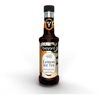 BEVARO Lemon Ice Tea Syrup, 300 ml Contains Natural Tea Extracts, Gourmet syrup for cocktails, mocktails, iced tea, mixers, cold brew, beverages And more