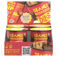 Beanly Dibs Choco-Hazelnut Spread with Breadsticks - 4 Pack Bundle (52g Each) - Rich and Decadent Flavour of Hazelnut and Chocolate - Perfect for Snacking, Topping, and Dipping (Pack of 4)