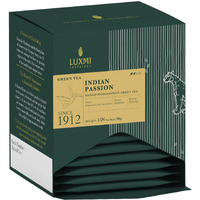 LUXMI Estates Indian Passion Green Tea 15 Tea Bags | Usda Certified Organic Darjeeling Green Tea | Mango & Passion Fruit | Lemongrass, Ginger, Lemon Peel | Tea For Relaxation | Low Caffeine, 30 Gram