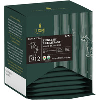 LUXMI Estates English Breakfast 15 Tea Bags (30 gram) Pack, A Tale Of Two Estates, Certified Organic Black Tea Leaf, Caffeinated, Antioxidant Rich, Darjeeling & Assam Tea