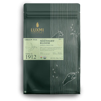 LUXMI Estates Midnight Bloom Jasmine Green Loose Leaf Tea 200Gm | Rich In Antioxidants | Certified USDA Organic Green Tea | Organic Jasmine Buds | Improve Digestion | Helps Relief Stress | 100 Cups