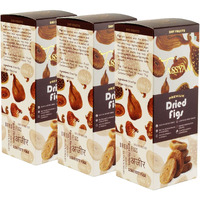 Tassyam Premium Dried Figs 600g (3X 200g) Anjeer | Super Value Pack - Healthy Dry Fruits Luxury Box
