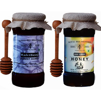 Wild Forest Raw Honey | Produce of Wild Honey Bee | 100% Pure & Natural, Unprocessed, Unheated, Unadulterated