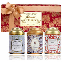 Sancha Tea Boutique, Maison Tea Gift Box, Rose Tea, Chamomile Tea & Lavender Green Tea, Whole Leaf Tea Leaves, Natural Ingredients, Tea Assortment, Healthy Gift, Festive Gift