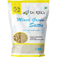 Dr. RBLs Sattu Powder | Mixed Grain Sattu Atta - Chana Sattu with Jau | Instant Sattu Drink 100% Natural & Fresh | Fibre - Rich High Protein Sattu Chana Flour | 1Kg Pack