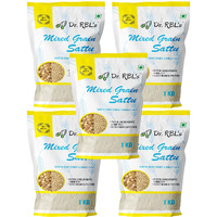 Dr. RBLs Sattu Powder | Mixed Grain Sattu Atta - Chana Sattu with Jau | Instant Sattu Drink 100% Natural & Fresh| Fibre - Rich High Protein Sattu Chana Flour | 5Kg Pack