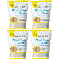 Dr. RBLs Sattu Powder | Mixed Grain Sattu Atta - Chana Sattu with Jau | Instant Sattu Drink 100% Natural & Fresh| Fibre - Rich High Protein Sattu Chana Flour | 4Kg Pack