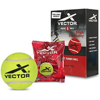 Vector X Tennis Balls, Duty Felt Pressurized Tennis Ball -High Bounce Training Exercise Tennis Balls for Beginners & Pet Dog Playing Balls (Pack of 6)