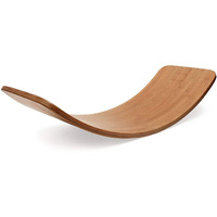 Tycoon Physio Solutions Occupational Therapy Wooden Wobble Curve Balance Board Foot Rocker Leg Exerciser(Size 91cm long, 30cm wide, 2.2cm thick and 19cm tall at the highest point)