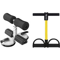 Spike Ab Exercise and Spike Tummy Trimmer with Double Suction Cup Sit-Up Bar for Abdominal Exercis Leg Muscle Exercise Ab Exercise for Men and Women (Spike Ab Exerciser + Spike Tummy Trimmer)