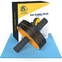 PRO365 Yoga Wheel For Men & Women Back Bend, Back Pain, Stretching, Home Traning| Circle Yoga Wheel (Black-Yellow)