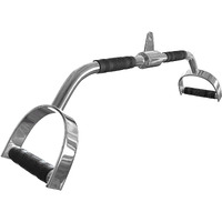U Unique Iron Gym Machine Fitness Cambered Imported Style Lat Bar/D Handle Lat Bar,28 In