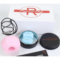 RUAAL JawFit Face Exerciser: Ultimate Tool for Men & Women Shaper for your Jawline Trainer for Neck & Facial Fitness, Jawliner, Effective Jaw slimmer Exercise Tools (Pink & Blue 3 pc total set))
