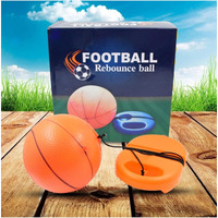 Honest Store - Football Trainer Rebound Ball with String Solo Football Trainer Set Self Football Practice Ball with String Trainer Rebound Ball with Rope Fill Sand or Water. (Football Trainer Set)