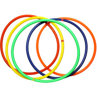 Fitfix Hula Hoop Fusion Welded Joint - 18  Diameter, Pack of 5 PS - Includes Carry Bag for Easy Portability
