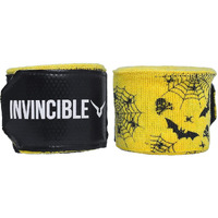 INVINCIBLE Nylon Mexican Style Bat Spider Semi-Stretch Hand Wraps (Yellow, 4.5 Meter)