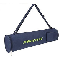 Sports Fuel Yoga Mat Bag for Men & Women with Adjustable Shoulder Strap, Gym Exercise Mat Carry Bag Cover | Nylon, Water-Resistant, Durable, Pockets, Soft, Easy to Fold (Green)