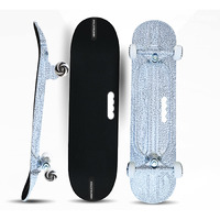 Jaspo Destructor Power Slide Fiber Skateboard 31 X8  Inches, Suitable for Age Group Above 8 Years (White)